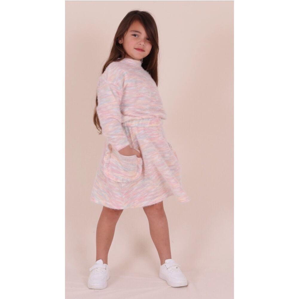 TINY TRIBE Kids' Frill Pocket Sweater Skirt Sz 6 NWT